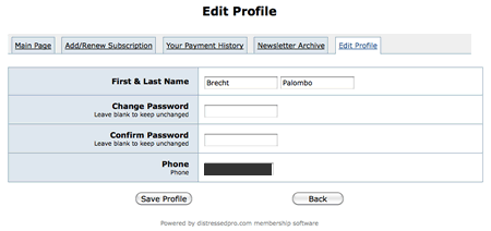 Edit Profile Edit your profile