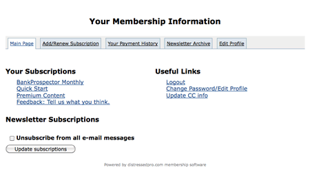 Your Subscriptions Your Subscriptions