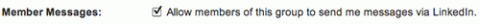 LinkedIn Groups Check Box LinkedIn Groups Check Box