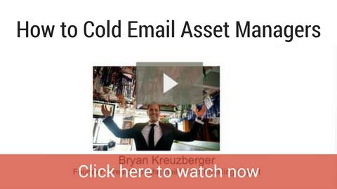 Cold email asset managers webinar