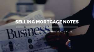 How to sell my mortgage note