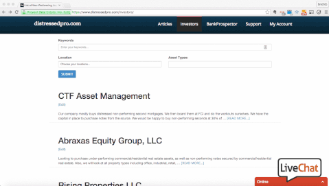 Distressedpro Verified Investors Database