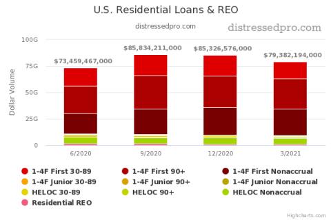 U.S. Residential Loans & REO Chart Q1 2021
