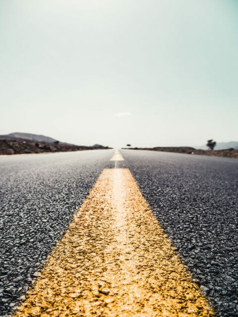 An image of an open road