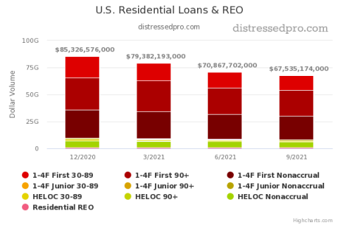 U.S. Residential Loans and REO Chart [Q3 2021]